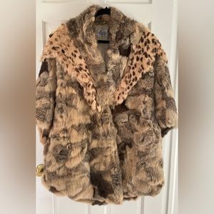 100% rabbit fur women’s cape
